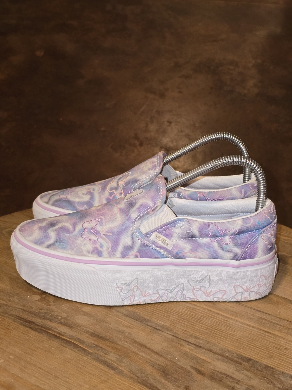 VANS Classic Slip-On Stackform Butterfly Dreams Platform Sneakers M5.5 W7 - Picture 3 of 8